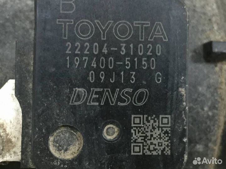 Датчик расхода воздуха массметр, дмрв Toyota Corol