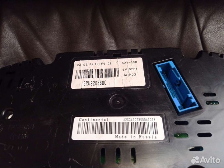 Приборная панель на polo sedan