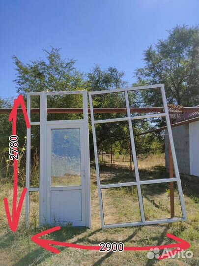 Пластиковые двери пвх бу