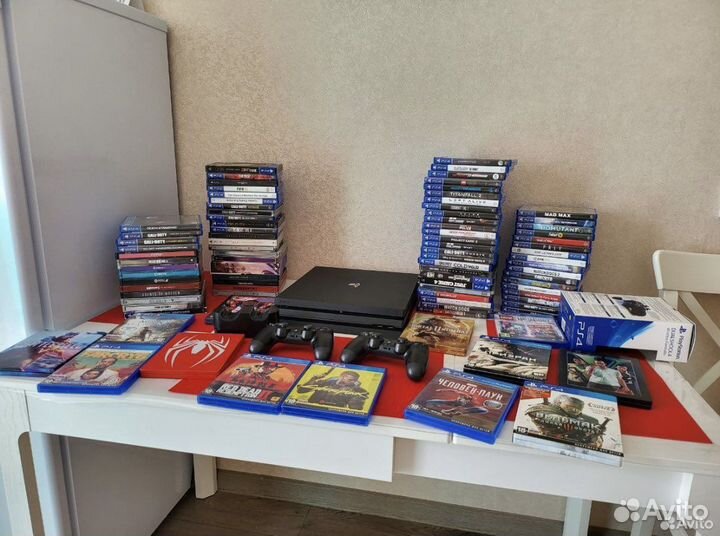 Ps4 pro 7208 1tb с играми