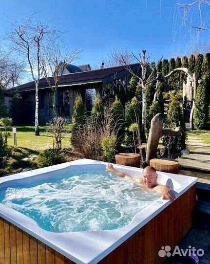 Композитная купель уличная с подогревом