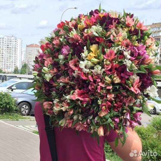 Обьемные букеты цветов