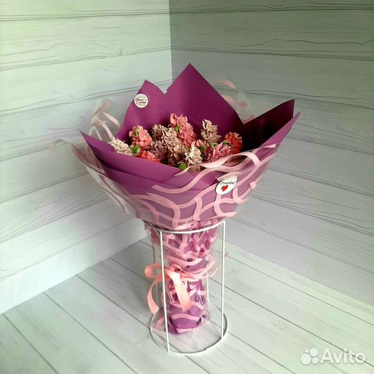 Букеты зефирных цветов