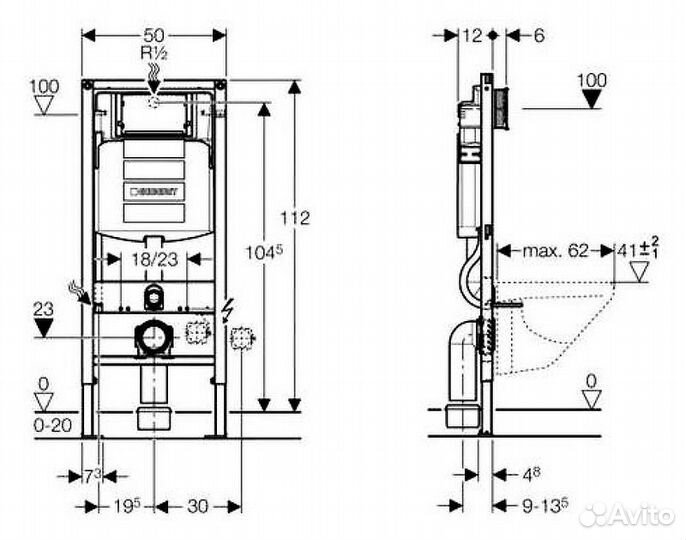 Инсталляция Geberit Duofix Sigma UP320 111.300.00