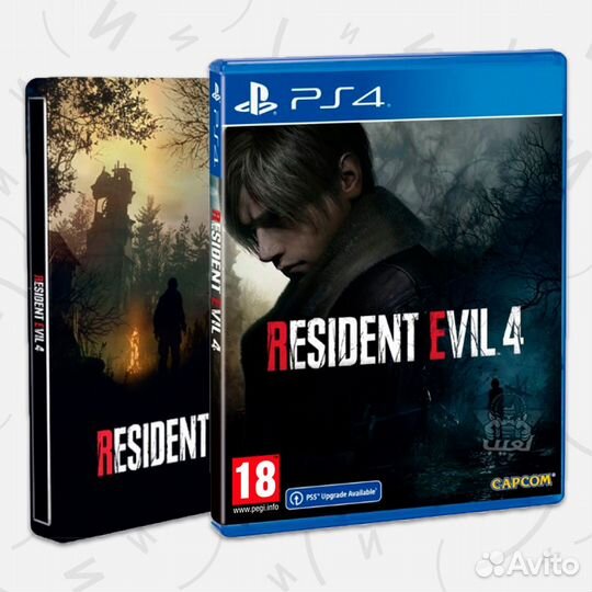 Resident Evil 4 Remake Steel Book Edition PS4, рус
