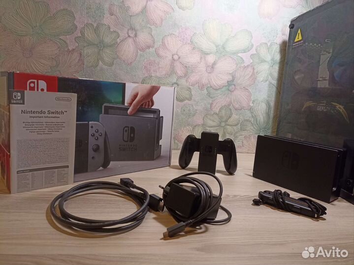 Nintendo switch прошитая + игры