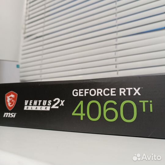 MSI GeForce RTX 4060 Ti ventus 2X black OC (Новая)