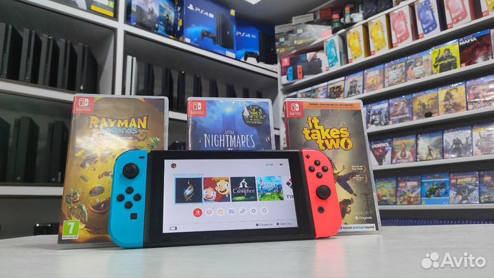 Nintendo Switch прошитая + куча игр