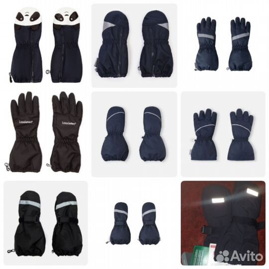 Новые р.1-8 зима краги Reima,Lassie/tec варежки