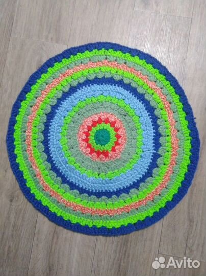 Вязанные коврики крючком