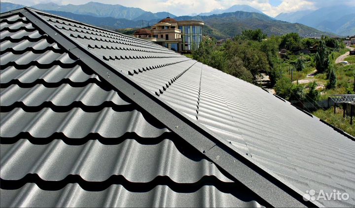 Металлочерепица Квинта UNO GL Velur 20 RAL 7024