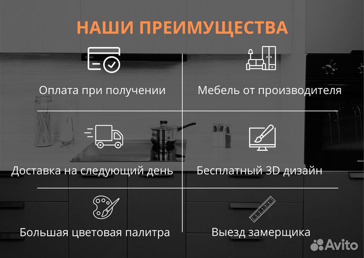 Кухня модульная. Кухонный гарнитур новый