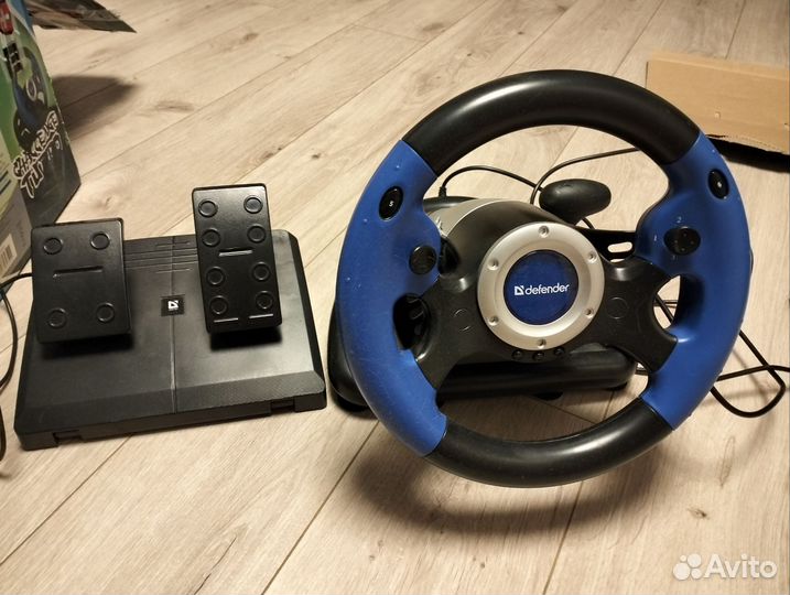 Игровой руль defender challenge turbo gt