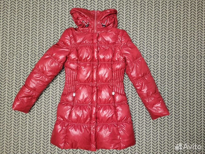 Красный тёплый пуховик Snow Owl, размер М (44-46)