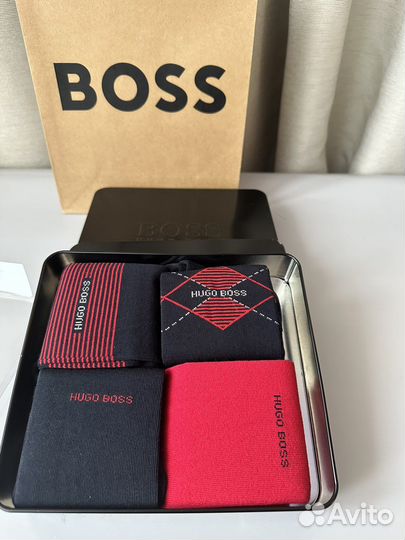 Носки Boss оригинал 4 шт в коробке
