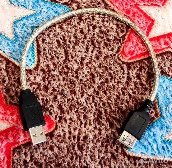 Удлинитель USB-2.0A (F, мама) -USB-2.0A (M, папа)