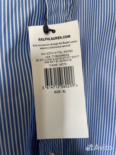 Ralph Lauren рубашка высокий рост