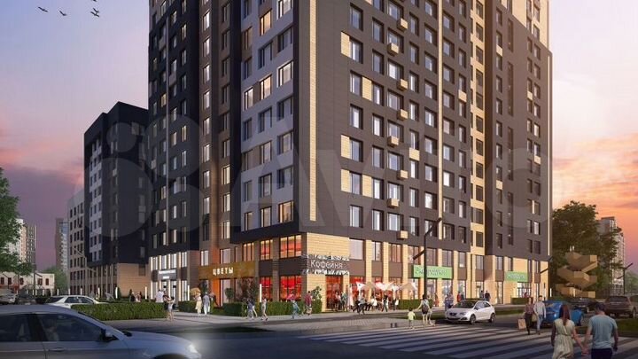 Квартира-студия, 22,4 м², 16/17 эт.