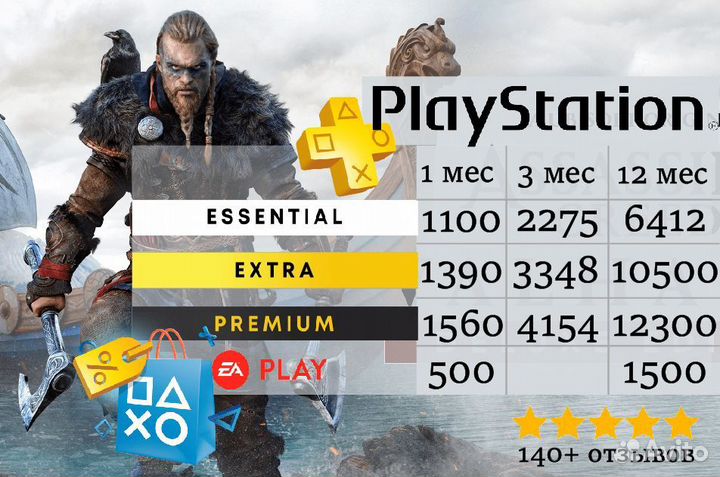 Подписка ps plus deluxe + FIFA 2023