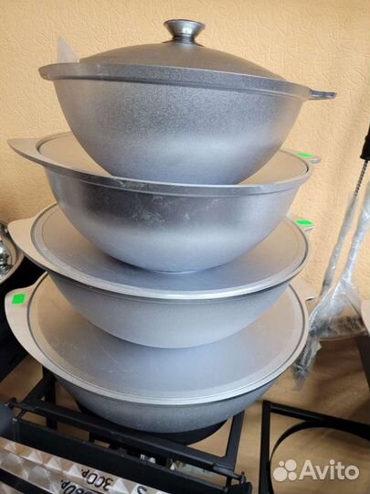 Казан алюминиевый 3, 4, 6, 8, 12, 22 л. Новые