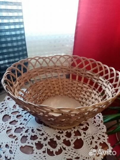 Ваза плетёная СССР, боОольшая