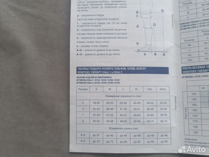 Venoteks колготки размер М. 1 класс компрессии