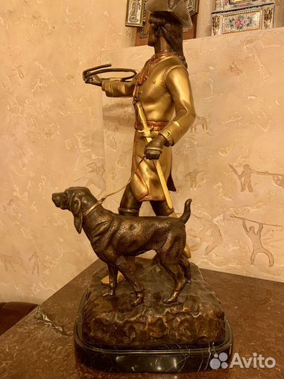 Фигура бронзовая с позолотой Италия