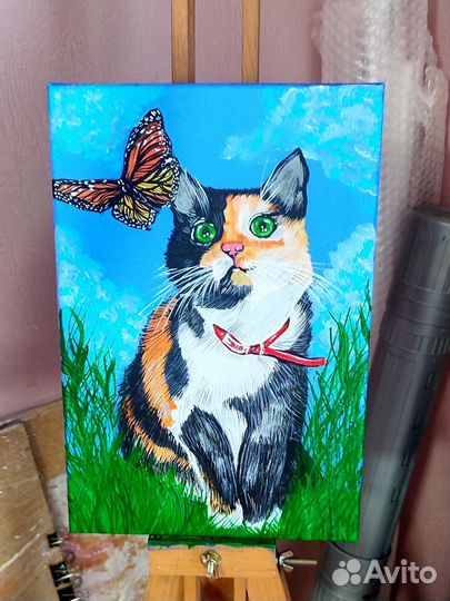 Портрет питомца по фото на заказ