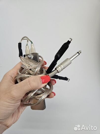 Педаль для тату машинки, клип корд rca