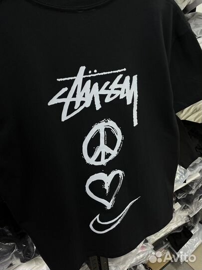 Футболка nike stussy оверсайз (топ 2024)