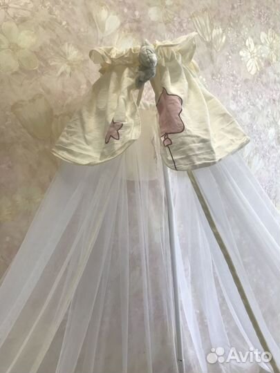 Балдахин, бортики, постельное белье