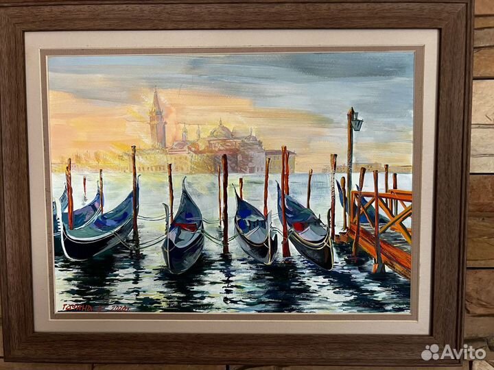 Венеция Каналы и гондолы Картина Пейзаж