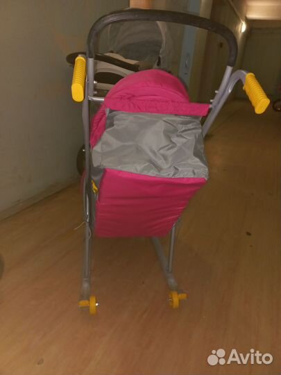 Детские санки коляска с колесами