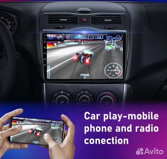 Сенсорная магнитола 9дм Granta FL плюс камера