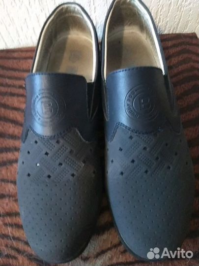 Туфли подр. натур.кожа р.36 на мальчика