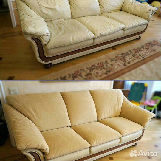 Перетяжка мягкой мебели ремонт и реставрации