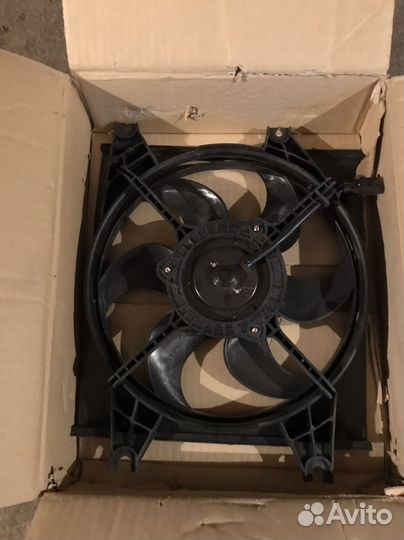 Вентилятор охлаждения hyundai accent/verna