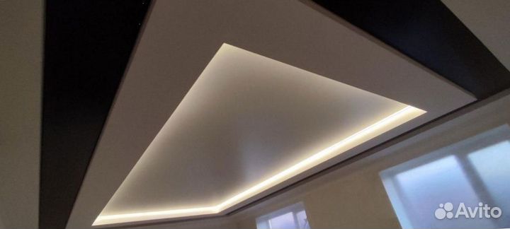 Натяжные потолки глянцевые и матовые под ключ