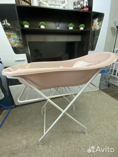 Детская ванночка с горкой и подставкой