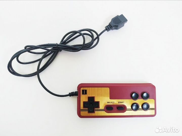 Джойстик Денди узкий разъем 9р красный