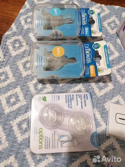 Бутылочка +3 комплекта сосок dr browns