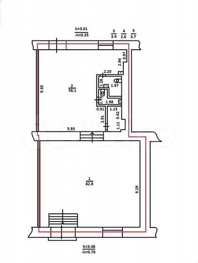 148 метров в центре