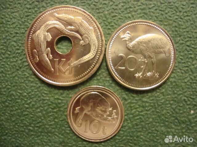 Папуа новая гвинея 2004 2005 2008 год набор монет