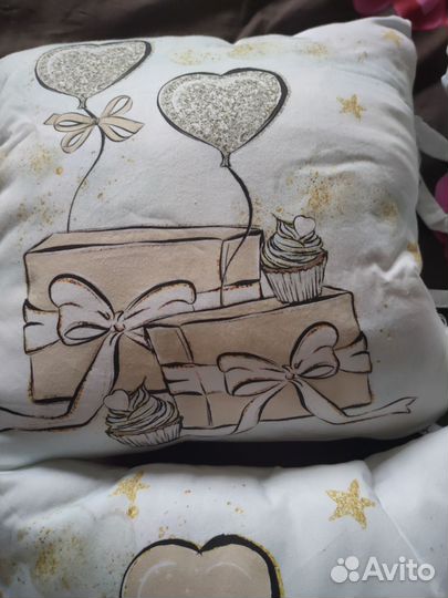 Бортики подушки в детскую кроватку