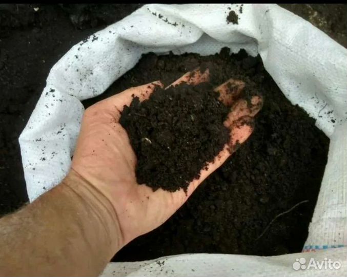 Чернозём, навоз, торф, щепа в мешках итд