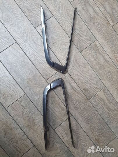 Хром молдинги на бампер гранта фл