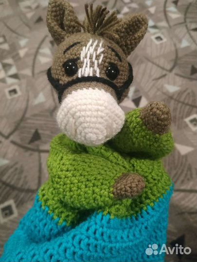 Лошадка, лягушка, кукольный театр, игрушка