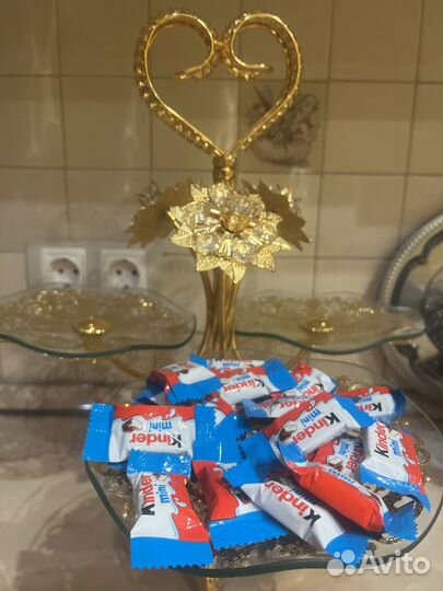 Ваза интерьерная для конфет железная