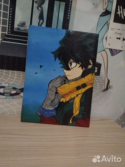 Картина на холсте Deku Мидория Изуко