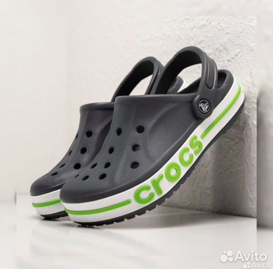 Crocs сабо серые унисекс